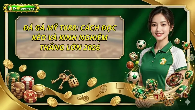 Đá Gà Mỹ TK88: Cách Đọc Kèo Và Kinh Nghiệm Thắng Lớn 2026